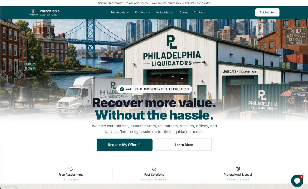 Philadelphia Liquidators — Website & Operations Build