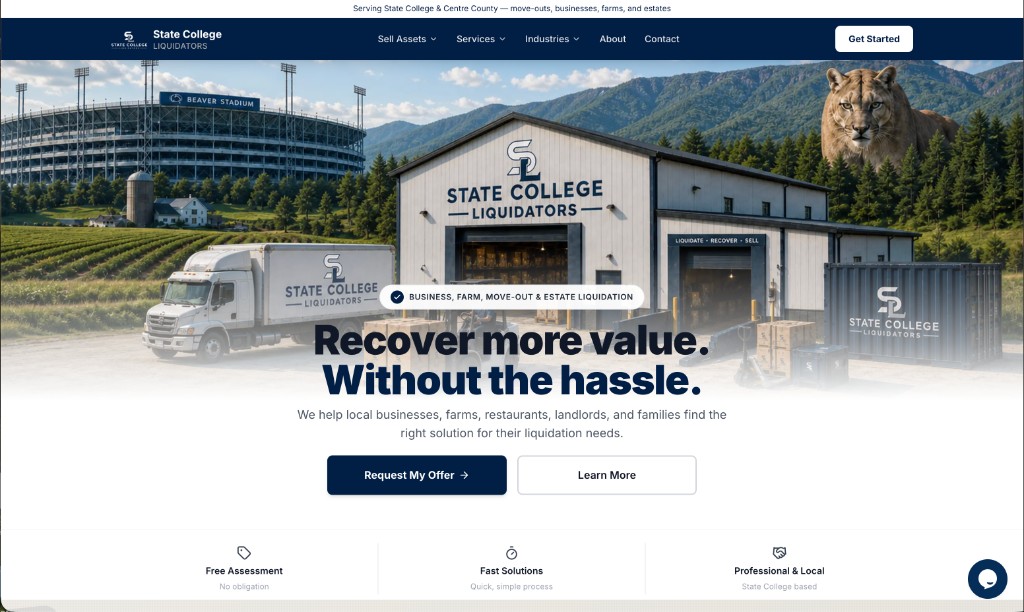 State College Liquidators — Website & Operations Build